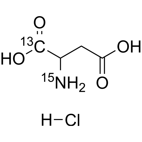DL-Aspartic acid-13C,15N-1 hydrochloride (DL-Asp-OH-13C,15N- hydrochloride)